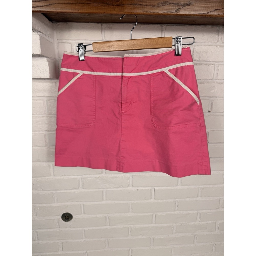 Lilly Pulitzer Pink Golf Tennis Skort Skirt Shorts Size 4 Cotton Stretch Vintage